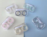 Estuche sencillo para lentes de contacto de colores
